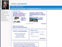 Tablet Screenshot of pacificlandbrokers.com